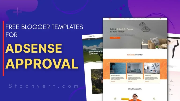 Free Blogger Templates For AdSense Approval 2025