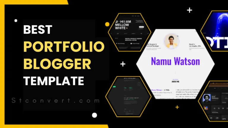 How to Choose the Best Portfolio Blogger Template (Free and Fast)