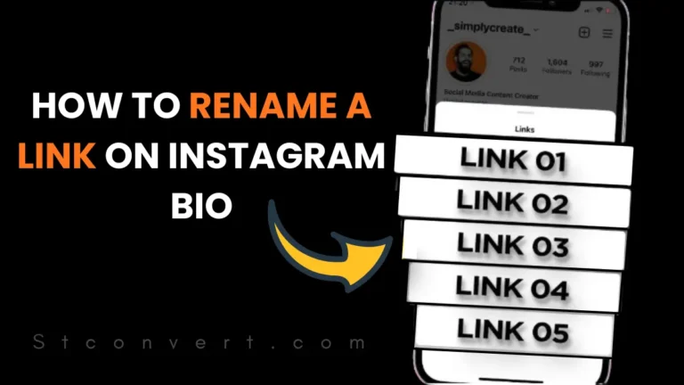How To Rename A Link On Instagram Bio (2025 Guide)